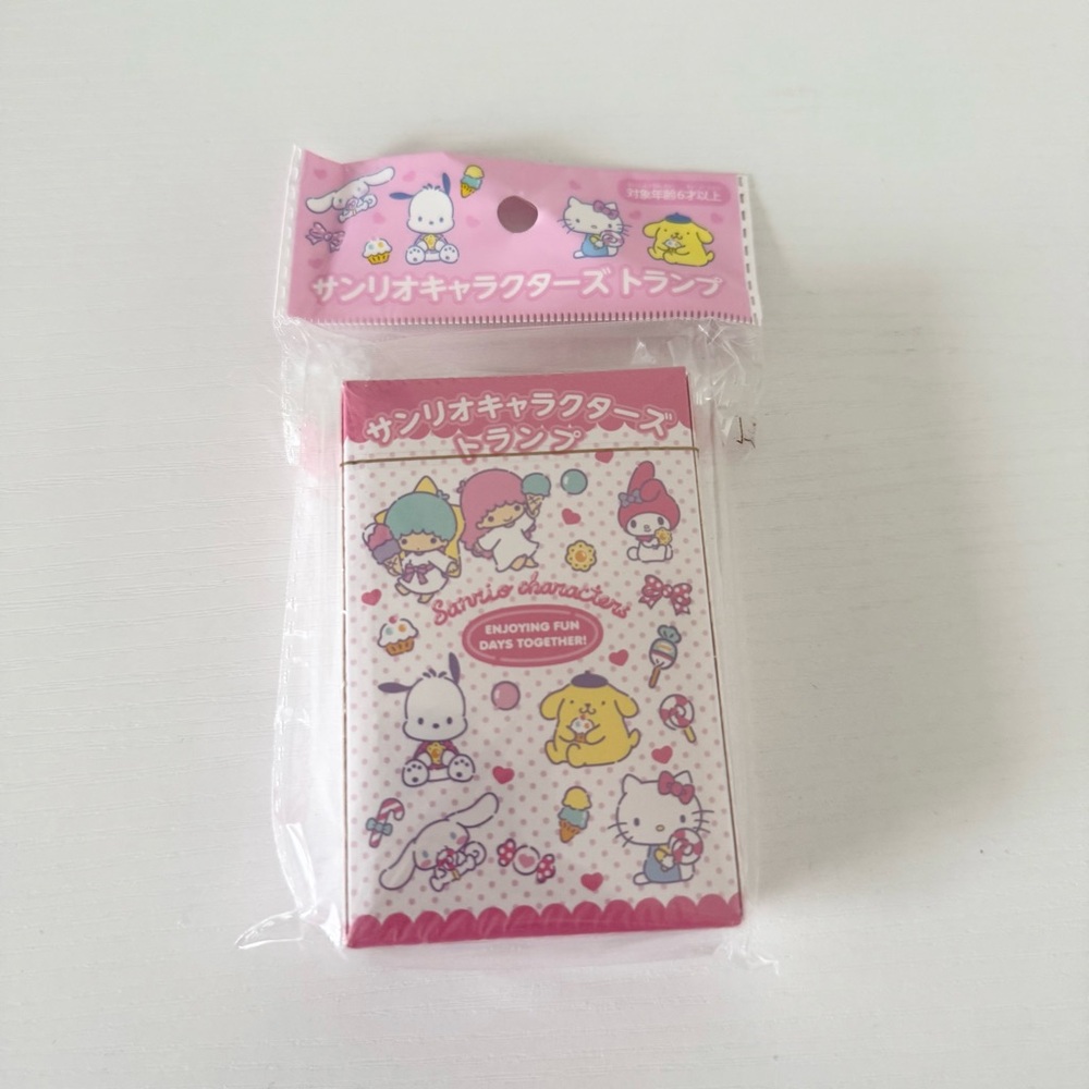 NWT official sanrio set of playing cards